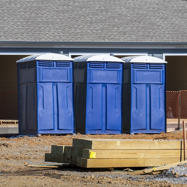 how often are the porta potties cleaned and serviced during a rental period in East Newark NJ